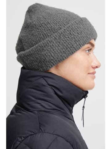 Oxmo Beanie OXViola beanie 21800191-ME Winterliche Strickmütze mit Struktur in Grau