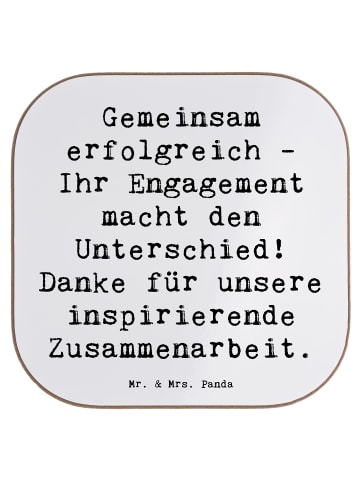 Mr. & Mrs. Panda gläseruntersetzer Spruch Geschäftspartner Erfol... in Weiß
