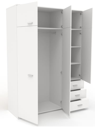 58 aufm Kessel Kinderzimmer Set Parisot Sleep 4-tlg. Holzdekor Weiß/Eiche