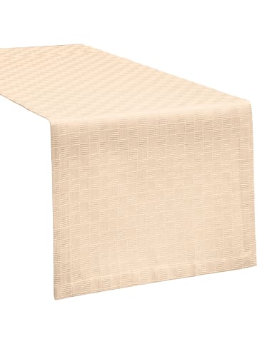 Erwin Müller Jacquard, Baumwollmischung Tischläufer Paderborn in sekt