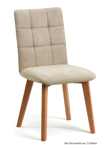 58 aufm Kessel ESSZIMMERSTUHL (2er-Set) Dareen 47x91x60 Eiche geölt/Natur