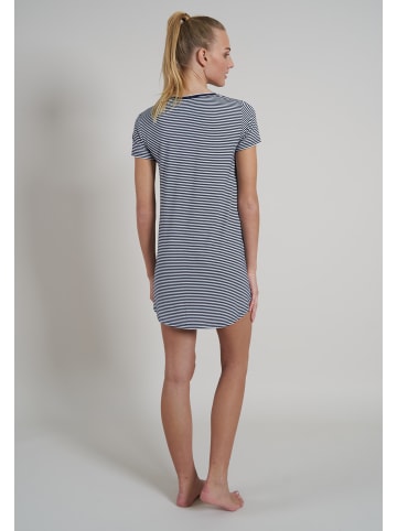Tom Tailor Nachthemd Florence in blau-mittel-Ringel