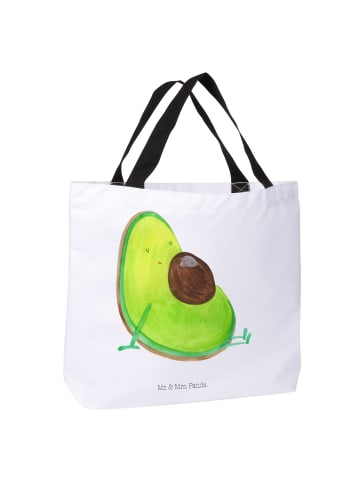 Mr. & Mrs. Panda Beuteltasche Avocado Schwangerschaft ohne Spruch in Weiß