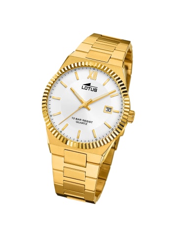 Lotus Chronograph-Armbanduhr Lotus Classic gold groß (ca. 40mm)