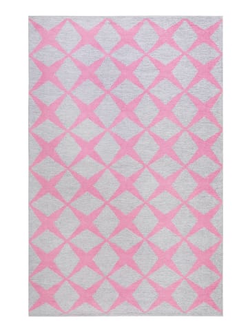 ESPRIT Kurzflorteppich CALEDON in grau rosa