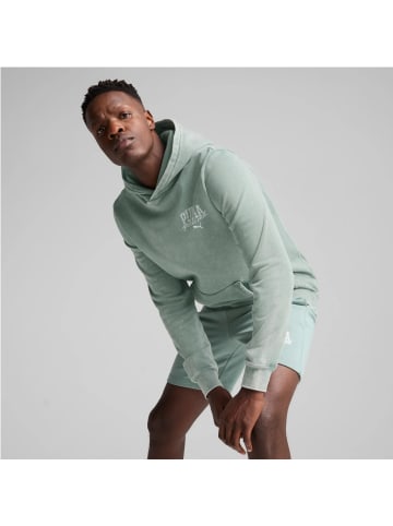 Puma Washed Hoodie Kapuzenpullover in Grün