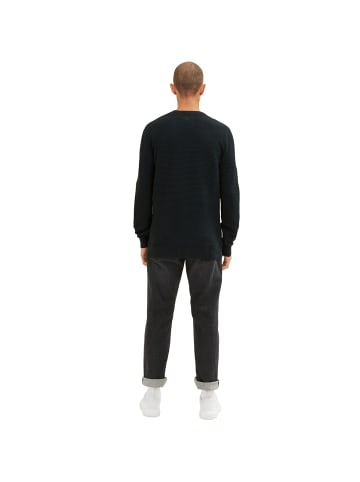 Tom Tailor Tom Tailor Pullover Basic Structured Knit Pullover Strickpullover in dunkelgrün