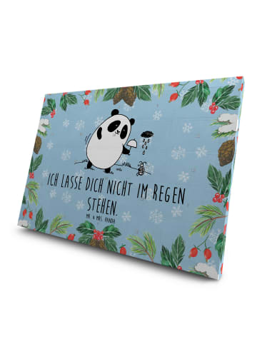 Mr. & Mrs. Panda Tee Adventskalender Panda ZuMenschmenhalt mit Spruch in Eisblau