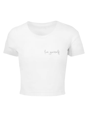 Merchcode Cropped T-Shirts in white