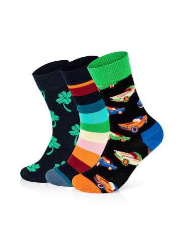 Happy Socks Socken 3-Pack Stripe Big Luck Car in multi_coloured