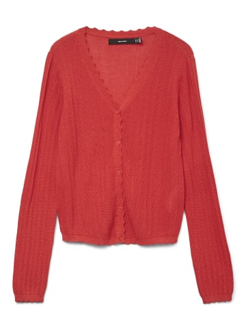 Vero Moda Strickjacke in Fiery Red