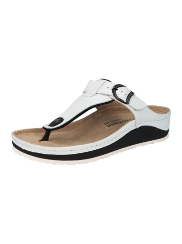 Berkemann Zehenstegsandalen Mila in Weiß