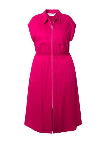 Studio Untold Midikleid in pink rot