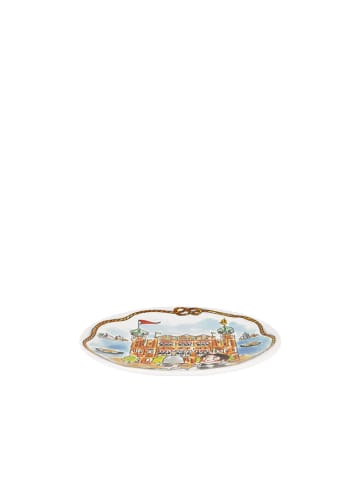 Blond Amsterdam Teller Holland-Amerika Linie Hotel New York in Bunt - 18cm
