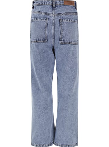 Urban Classics Urban Classics Damen Ladies Cropped Straight Leg Denim Pants in tinted lightblue washed