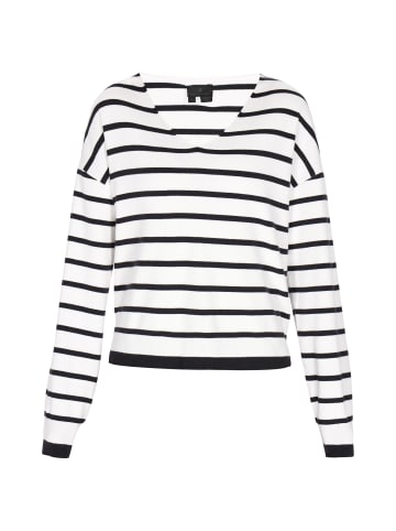 DreiMaster Women Pullover in navy white stripe