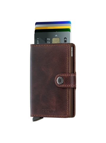 Secrid Vintage Miniwallet - Geldbörse RFID 6.5 cm in chocolate