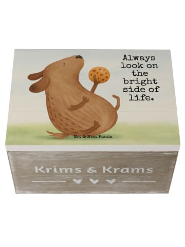 Mr. & Mrs. Panda Geschenkbox Hund Keks Design mit Spruch in Weiß