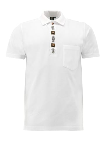 OS-Trachten Poloshirt Ibafee in weiß