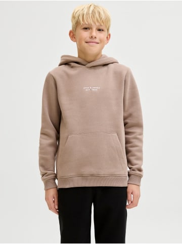 JACK & JONES Junior Kapuzenpullover in Desert Taupe