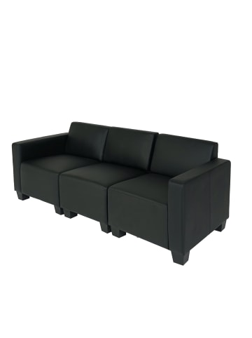 MCW Modular 3-Sitzer Sofa Moncalieri, Schwarz