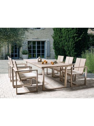 Beliani Esstisch AZZANELLO in Braun - (W) 100 x (H) 75 x (L) 230 cm