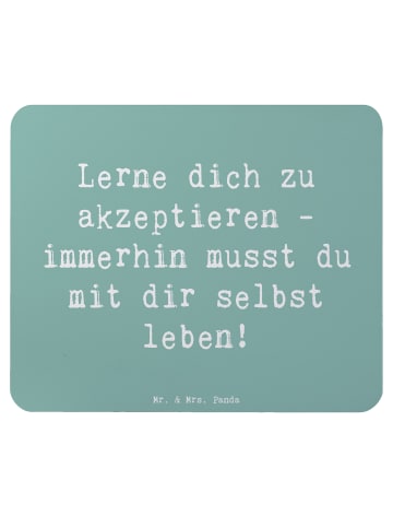 Mr. & Mrs. Panda Mauspad Spruch Selbstakzeptanz Lernen mit Spruch in Meeresbrise