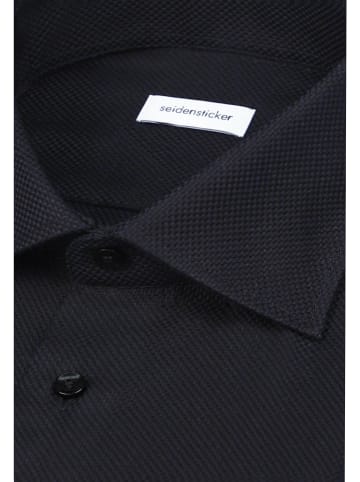 Seidensticker Business Hemd Shaped in Schwarz