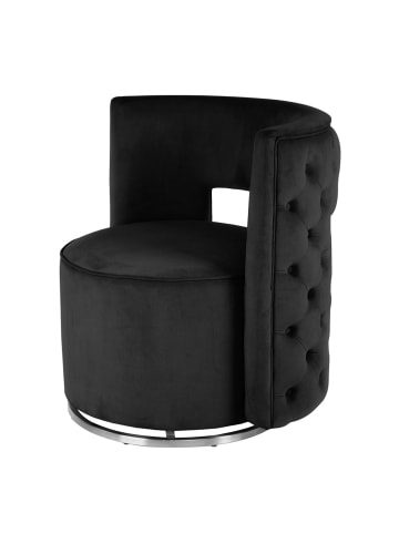 Kayoom Sessel Drehsessel Beverly in schwarz - silber