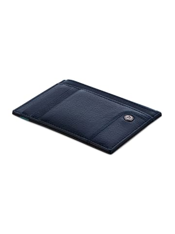 Roncato Alaska Kreditkartenetui RFID Schutz Leder 8.5 cm in navy