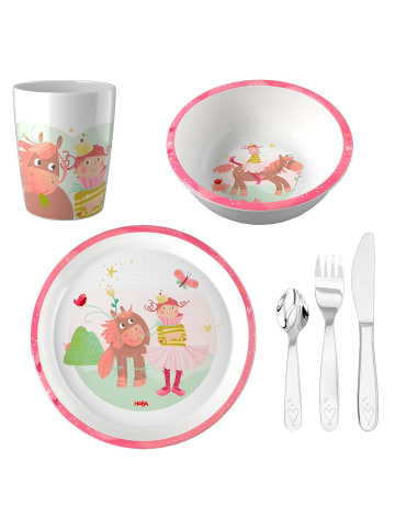 Haba 6-tlg. Geschirr-Set - Prinzessin & Pferd in rosa