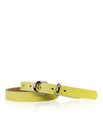 FRONHOFER Ledergürtel in Lemon