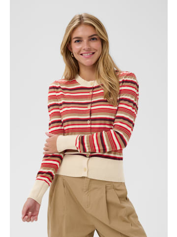 SAINT TROPEZ Strickjacke PhilliaSZ Fitted in Valiant Poppy Multi Stripe