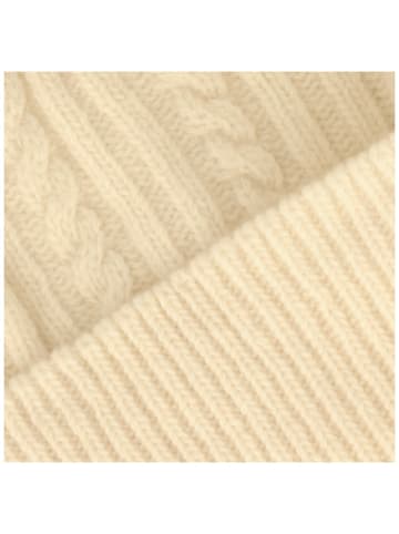 BREITER Strickmütze in beige
