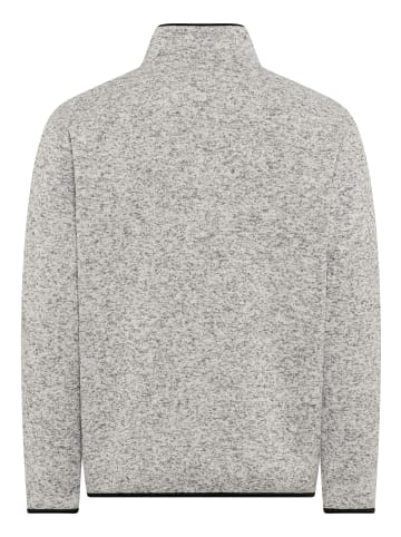 Man's World Fleecepullover in grau meliert