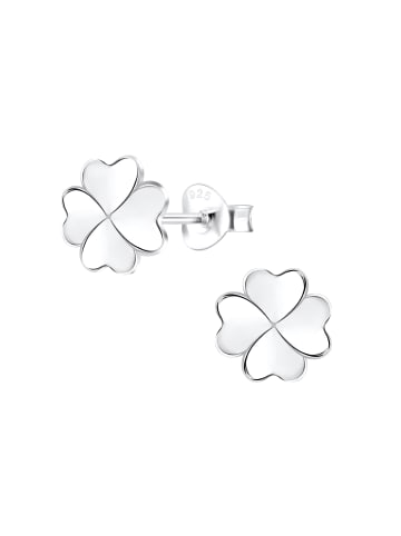 Alexander York Ohrringe, Ohrstecker KLEEBLATT in 925 Sterling Silber, 2-tlg.