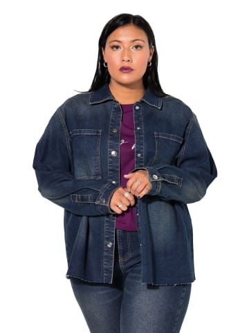 Studio Untold Hemdbluse in dark blue denim