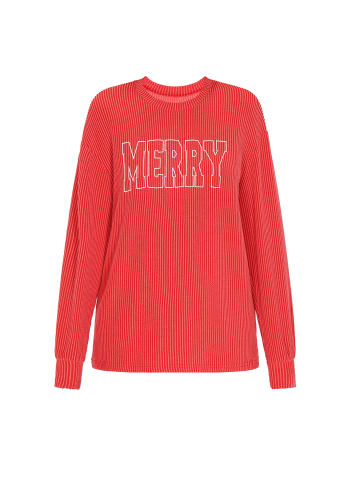 Swirly Women Sleepwear in Cherry Red