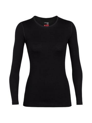 icebreaker Longsleeve 260 Tech Crewe in Schwarz