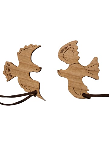 Mr. & Mrs. Panda Partner Schlüsselanhänger Turteltauben ZweiMenschk... in Braun