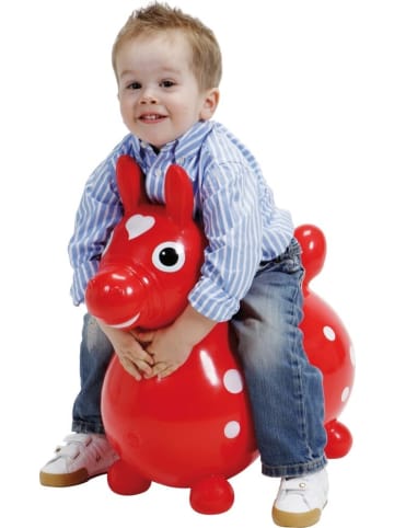 Gymnic Jakobs 4019960 - Hüpfpferd Rody, rot, ca. 54 cm - 3-5 Jahre