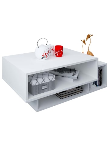 ebuy24 Couchtisch Runila 1 Weiß 88 x 50 cm