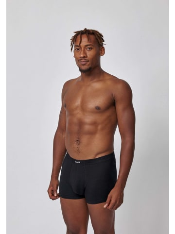 SNOCKS Retro Boxershorts aus Bio-Baumwolle 6 Stück in Schwarz