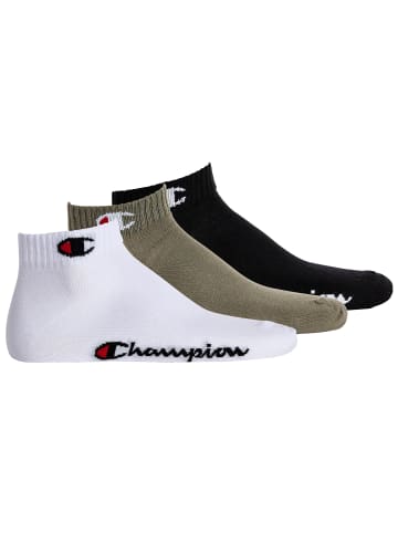 Champion Socken 3er Pack in Khaki/Schwarz/Weiß