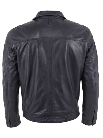 redpoint Lederjacke Neuseeländisches Lammnappa in Navy-Anthrazit