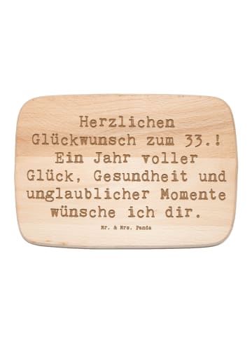 Mr. & Mrs. Panda schneidbrett Spruch 33. Geburtstag Wünsche mit ... in Transparent