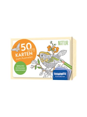 Circon Papeterie/PBS - 50 cozy Karten zum Ausmalen - Natur