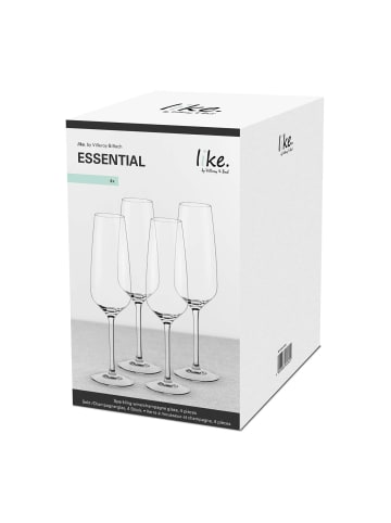 like. by Villeroy & Boch 4er Set Sekt- / Champagnergläser Essential 120 ml in transparent