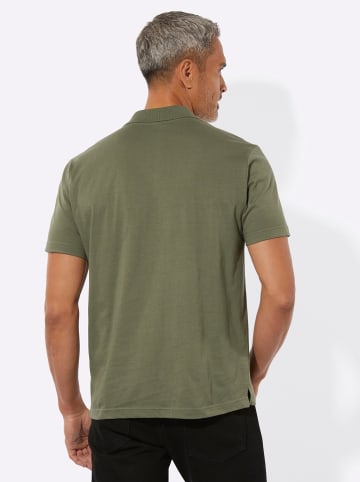 Sieh an! Kurzarm-Poloshirt in khaki