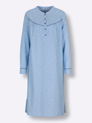 WITT WEIDEN Nachthemd in eisblau-bedruckt
